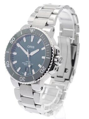 ORIS Aquis Date 01 733 7730 4157 green Dial Automatic Men's Watch_963143
